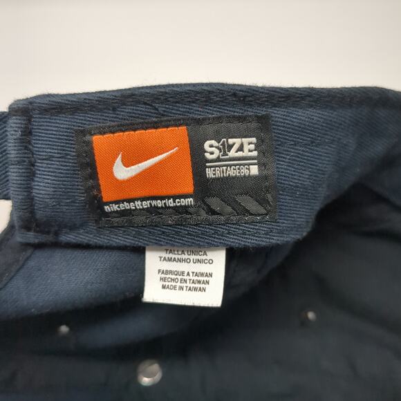 Nike Slideback Hat Blue One Size Adjustable Heritage86 Swoosh Outdoor - Picture 9 of 10